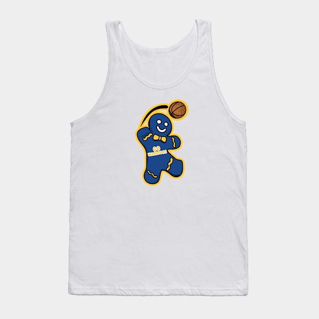 Golden State Warriors Gingerbread Man Tank Top by Rad Love